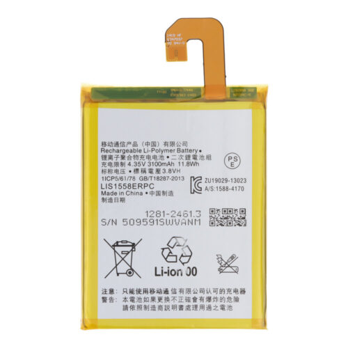 LIS1558ERPC 3100mAh Battery + Battery Adhesive for Sony Xperia Z3 HQ without Logo