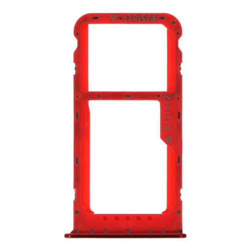 SIM Card Tray for Huawei Honor 6C Pro/V9 Play Dual Card Version Red Premium
