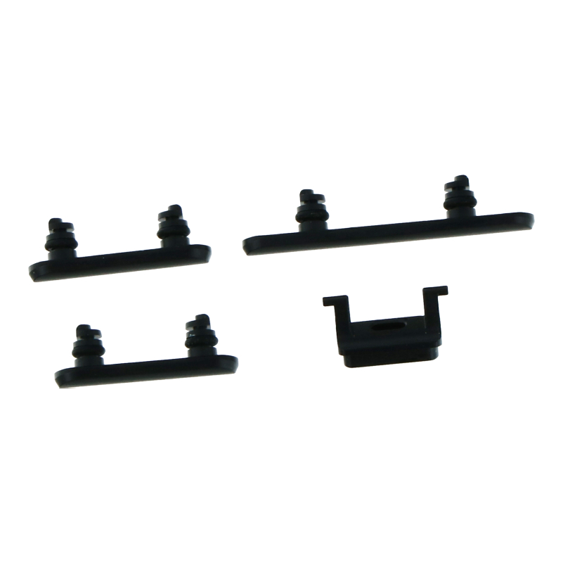 Power Volume Mute Buttons Keys Side Buttons for iPhone XR Black Premium 4pcs in one set