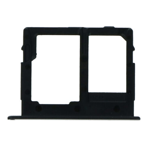 SIM Card Tray for Samsung Galaxy C8 Dual Card Version Black Premium