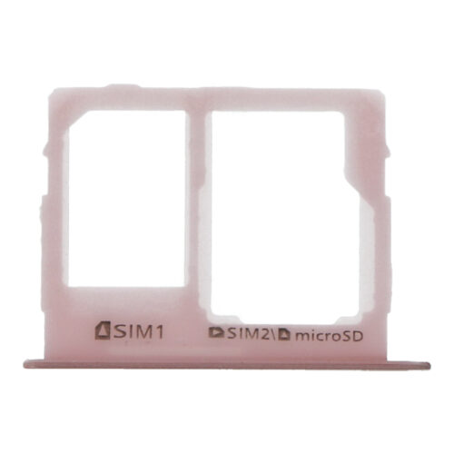 SIM Card Tray for Samsung Galaxy C8 Dual Card Version Pink Premium