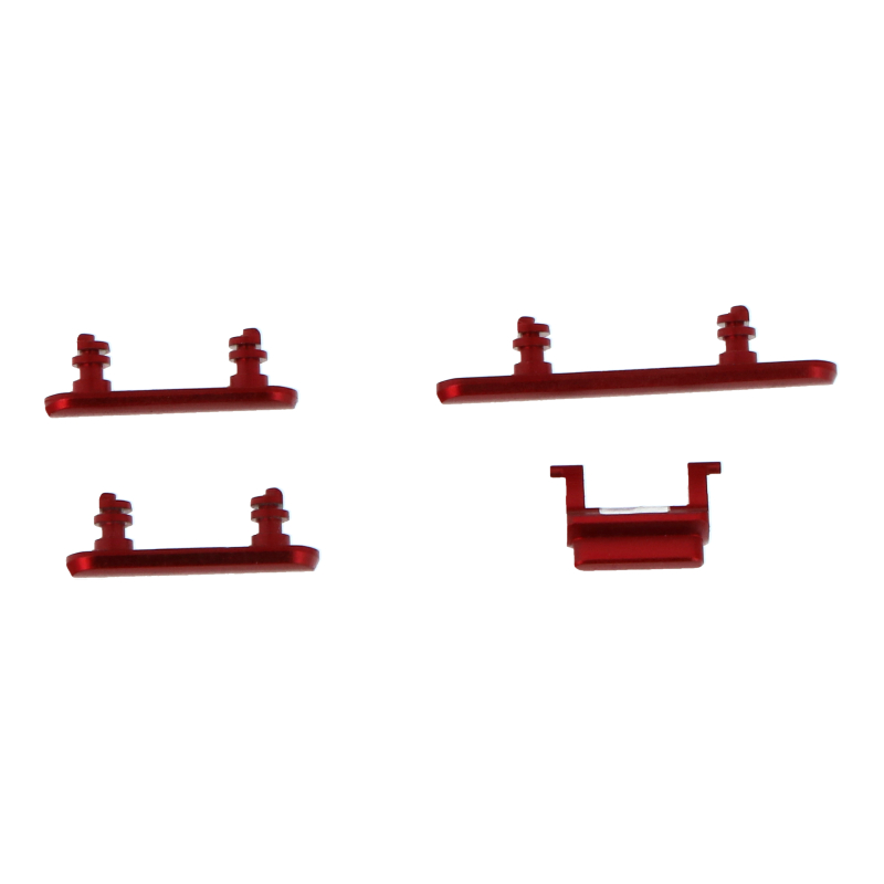 Power Volume Mute Buttons Keys Side Buttons for iPhone 11 Red Premium