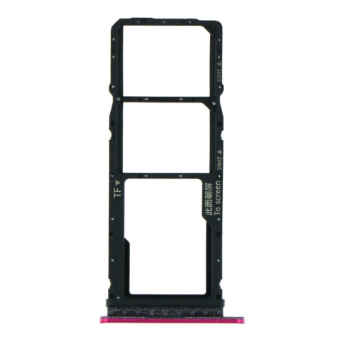 SIM Card Tray for Huawei Honor Play 3 Dual Card Version Red Premium