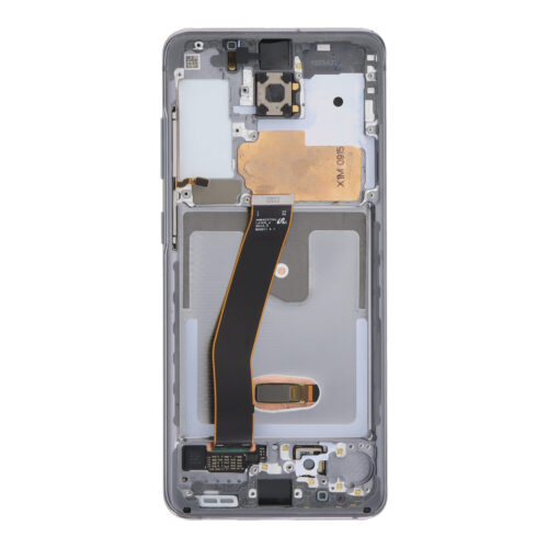 Screen Replacement With Frame for Samsung Galaxy S20/S20 5G G980F European Version Gray Premium(Third Party Glued)