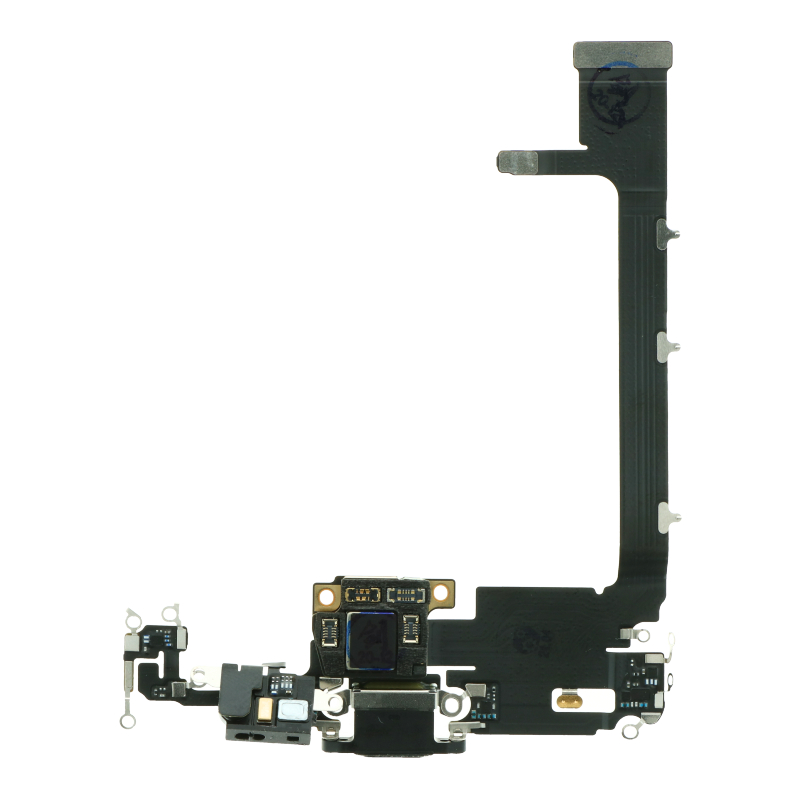 Charging Port Flex Cable with Board for iPhone 11 Pro Max Black Pulled