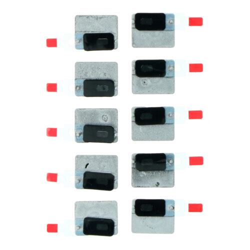 Battery Door Microphone Anti-dust Mesh with Bracket for iPhone 11 Black Premium 10pcs in one set