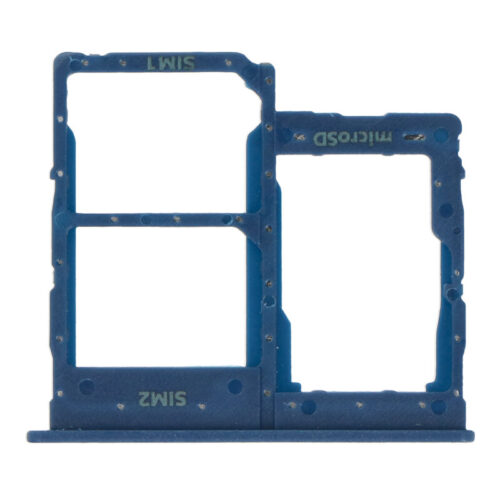 SIM Card Tray for Samsung Galaxy A01 Core Dual Card Version Blue Premium