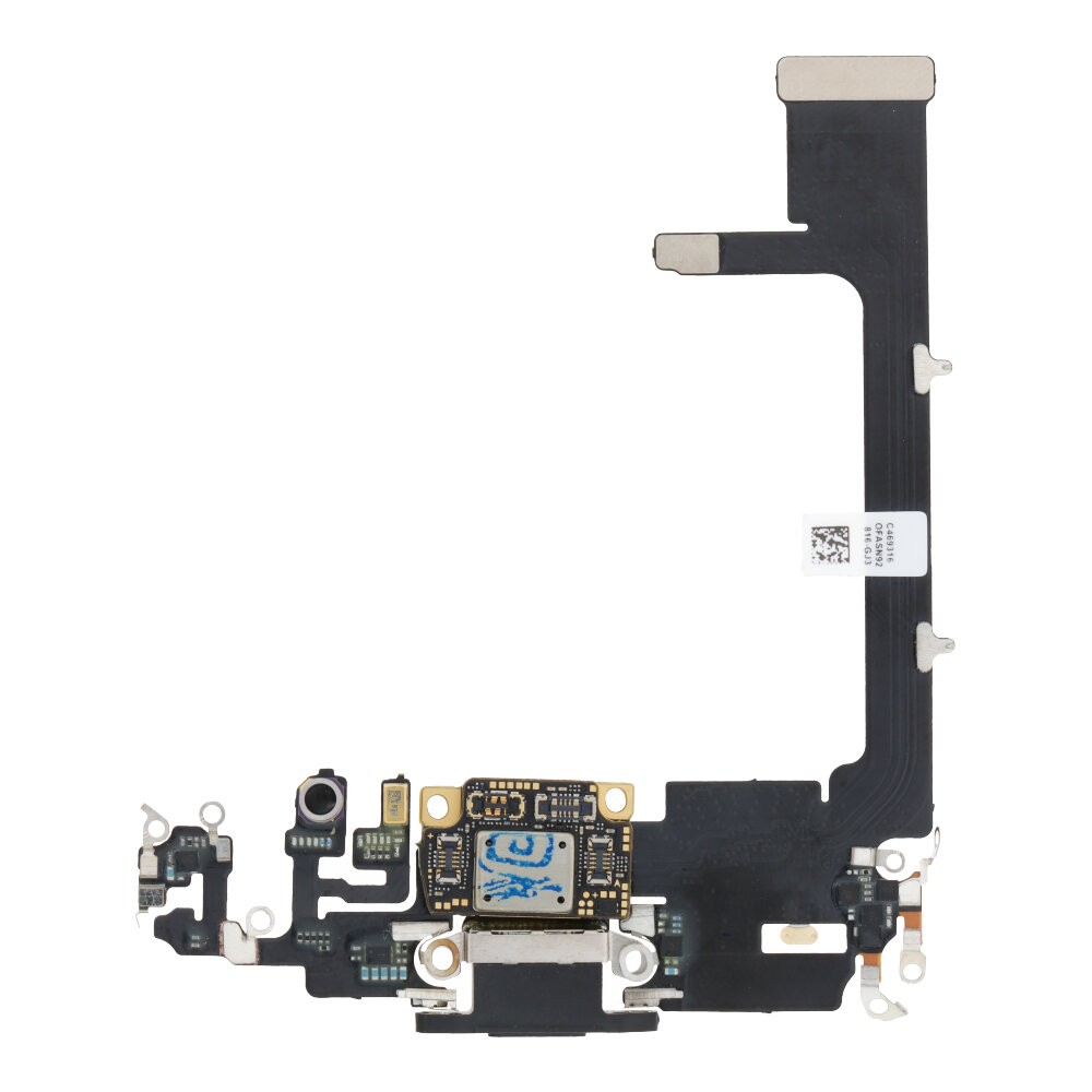Charging Port Flex Cable with Board for iPhone 11 Pro Black without Logo HQ