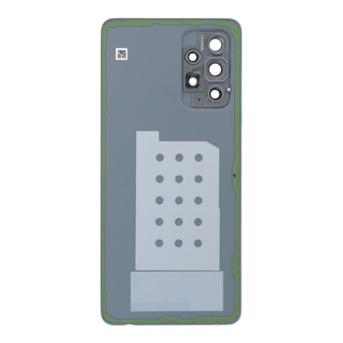 Battery Door + Battery Door Adhesive + Back Camera Lens and Bezel for Samsung Galaxy A52/A52 5G/A52s 5G Purple Premium