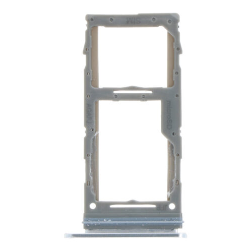 SIM Card Tray for Samsung Galaxy A71 5G Dual Card Version Silver Premium