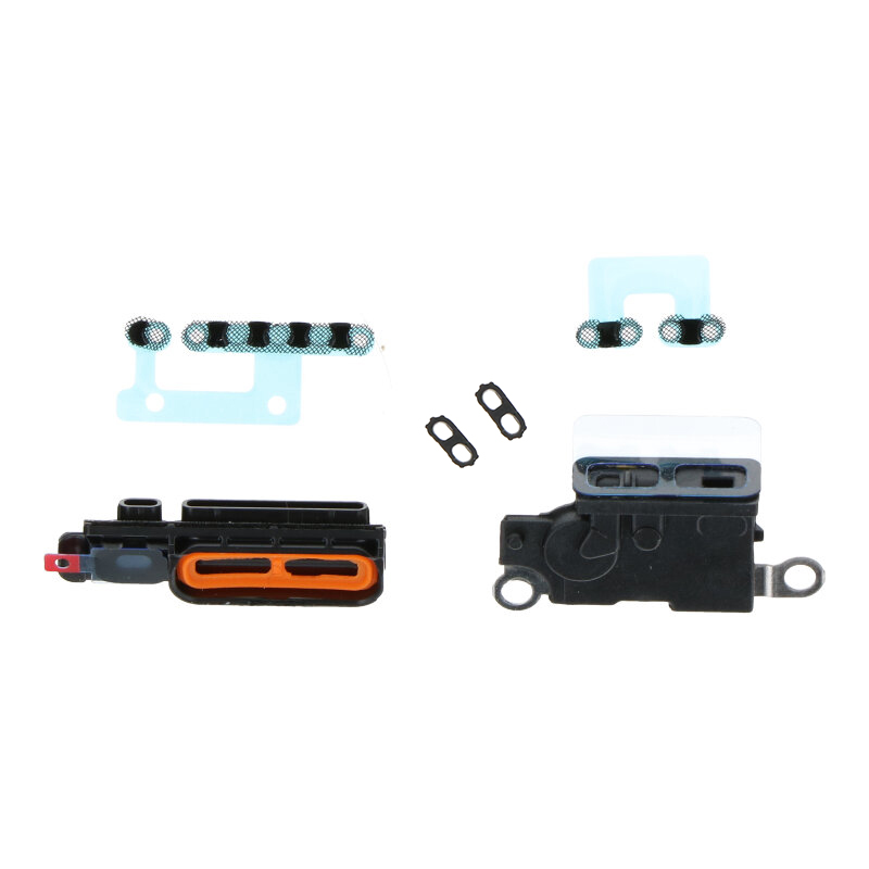 Speaker Anti-Dust Mesh with Bracket for iPhone 12 Pro Max/16 Plus Black Premium 6pcs in one set