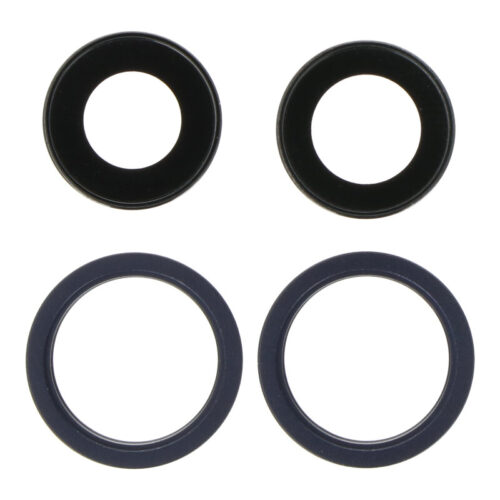 Back Camera Lens and Bezel for iPhone 13 6.1"/13 Mini 5.4" Black Premium 4pcs in one set
