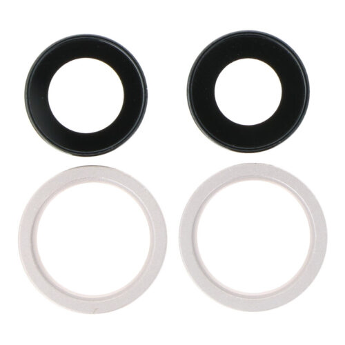 Back Camera Lens and Bezel for iPhone 13 6.1"/13 Mini 5.4" White Premium 4pcs in one set