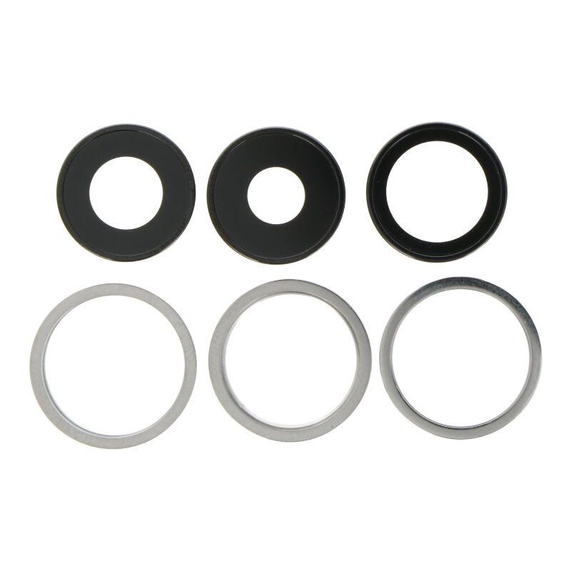 Back Camera Lens and Bezel for iPhone 13 Pro 6.1"/13 Pro Max 6.7" White Premium 3pcs in one set
