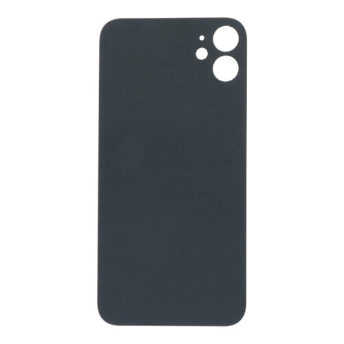 Battery Door with Adhesive for iPhone 11 Large Hole Black without Logo OEM