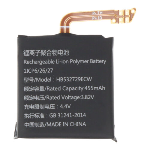 HB532729ECW 455mAh Battery + Battery Adhesive for Huawei Watch GT2 46mm/Watch GT 2e HCT-B19/Watch GT 2 Pro 46mm/Watch GT 3 46mm OEM without Logo