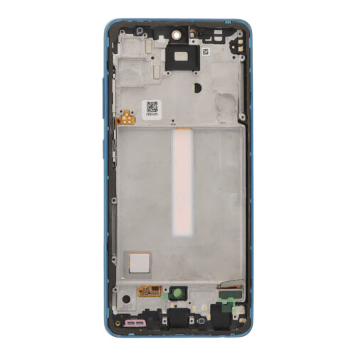 Screen Replacement With Frame for Samsung Galaxy A52/A52 5G Blue Premium(Third Party Glued)