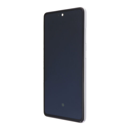 Screen Replacement With Frame for Samsung Galaxy A52/A52 5G/A52s 5G Silver Premium(Third Party Glued)