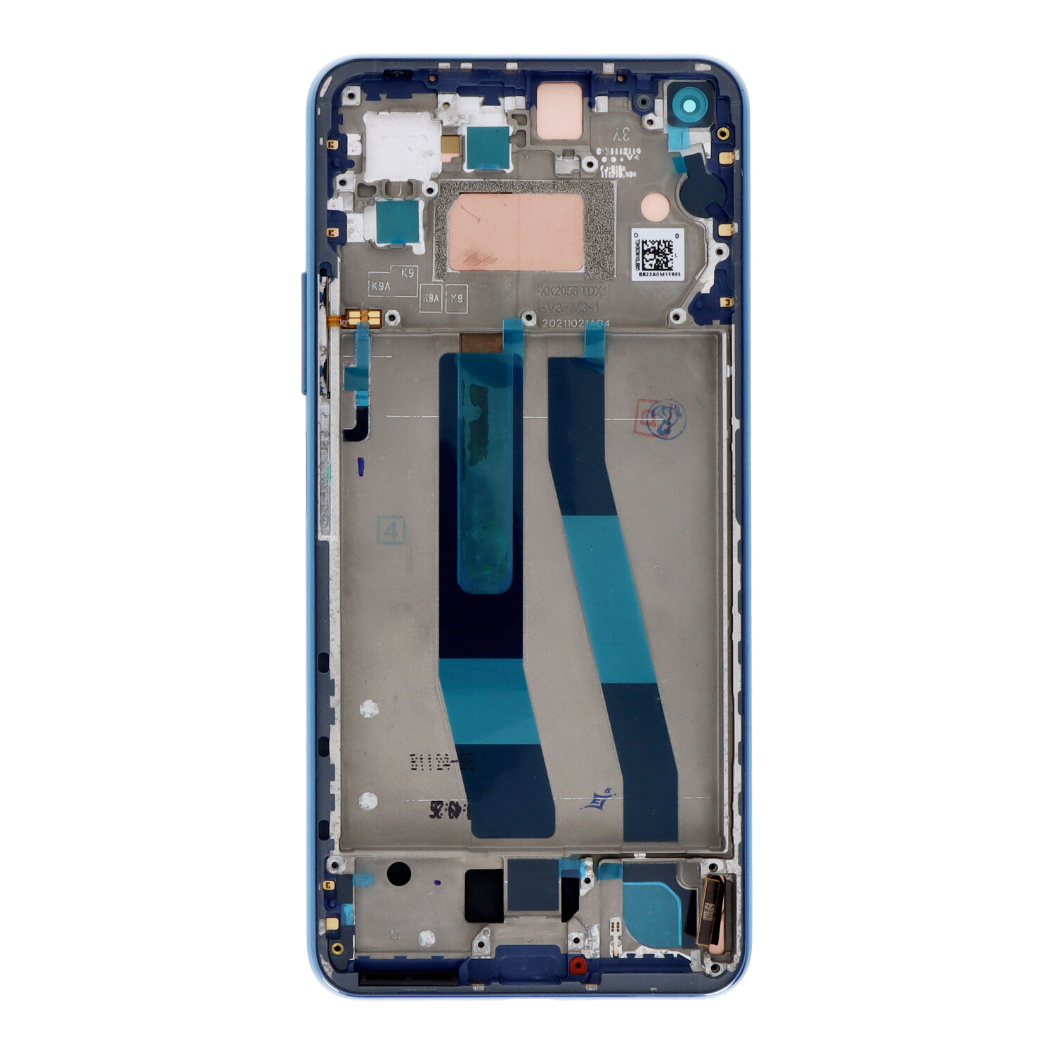 Screen Replacement With Frame for Xiaomi Mi 11 Lite Blue Refurb