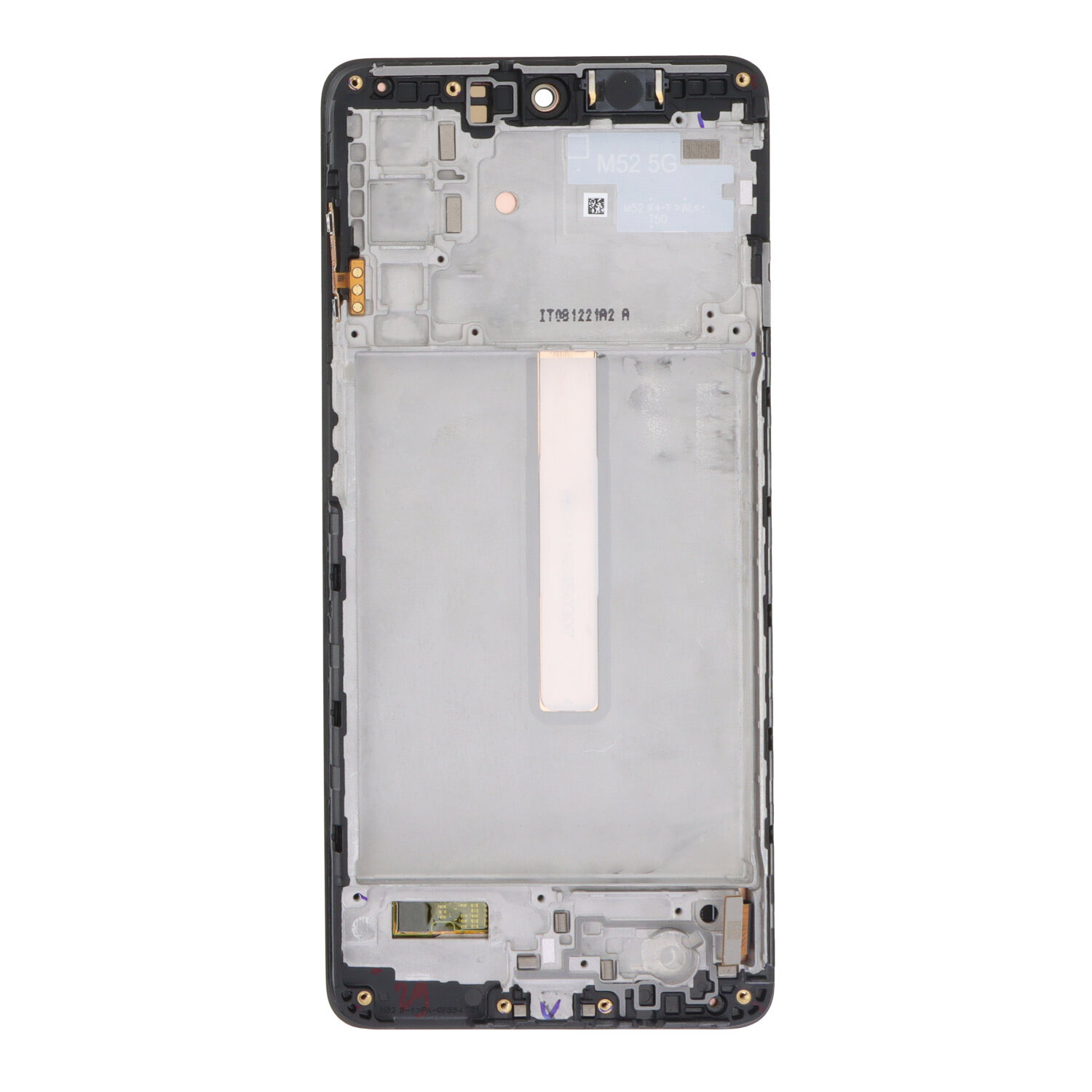 Screen Replacement With Frame for Samsung Galaxy M52 5G M526 Black Premium