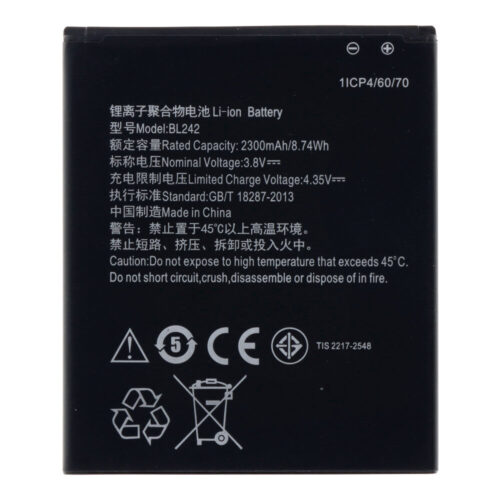 BL242 2300mAh Battery for Lenovo K3 OEM without Logo