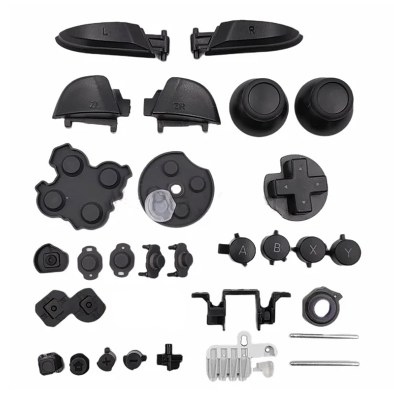 Full Set Trigger Buttons for Nintendo Switch Pro Controllers Black HQ