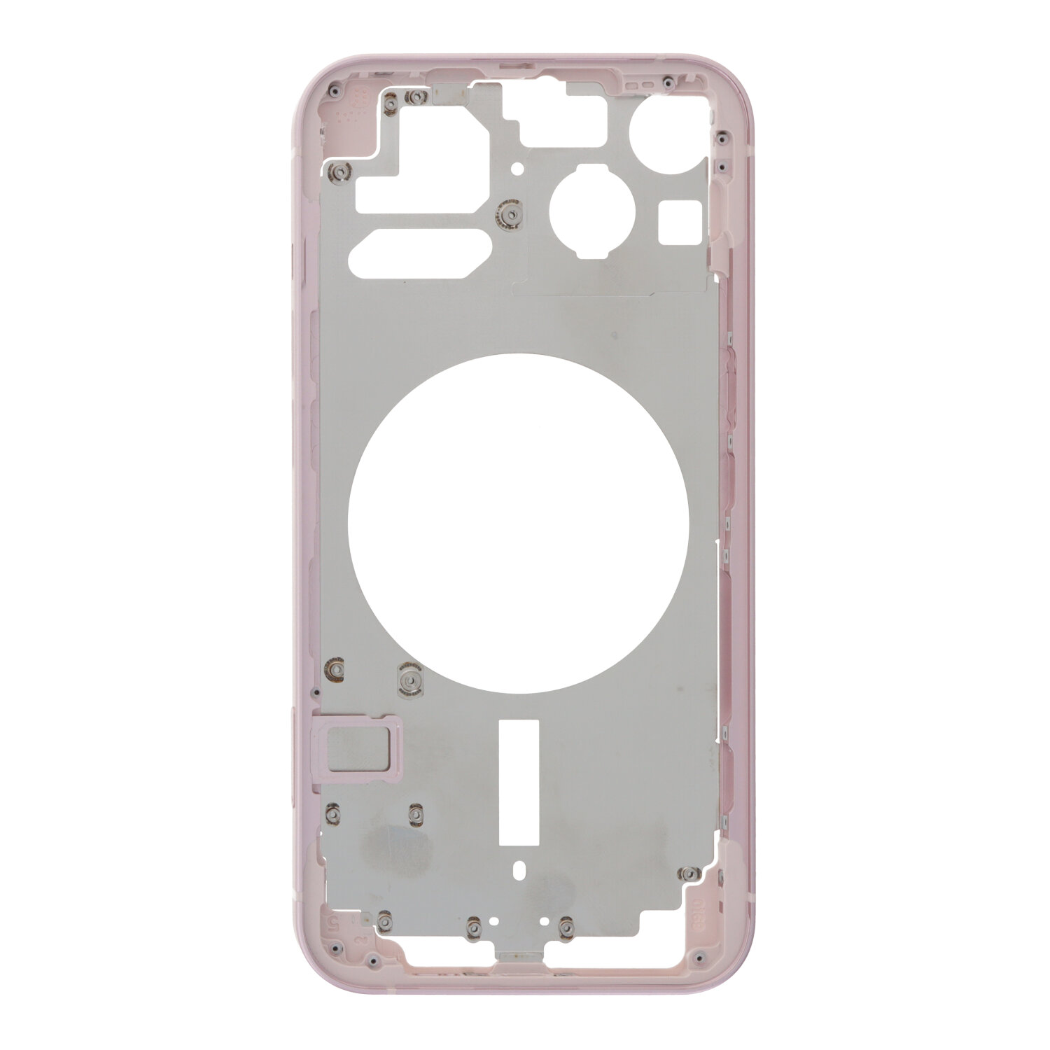Middle Frame with Side Buttons + SIM Card Tray for iPhone 13 6.1" USA Version Pink OEM