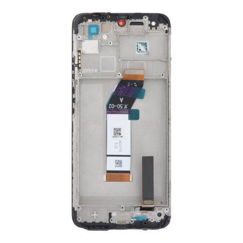 Screen Replacement With Frame for Xiaomi Redmi 10 Prime Black HQ
