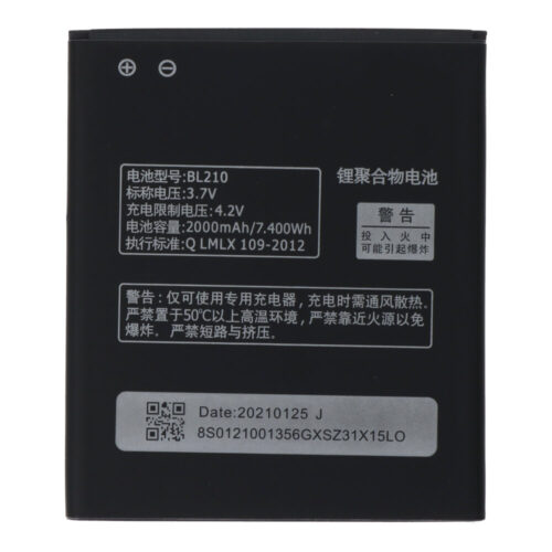 BL210 2000mAh Battery for Lenovo A536 OEM without Logo