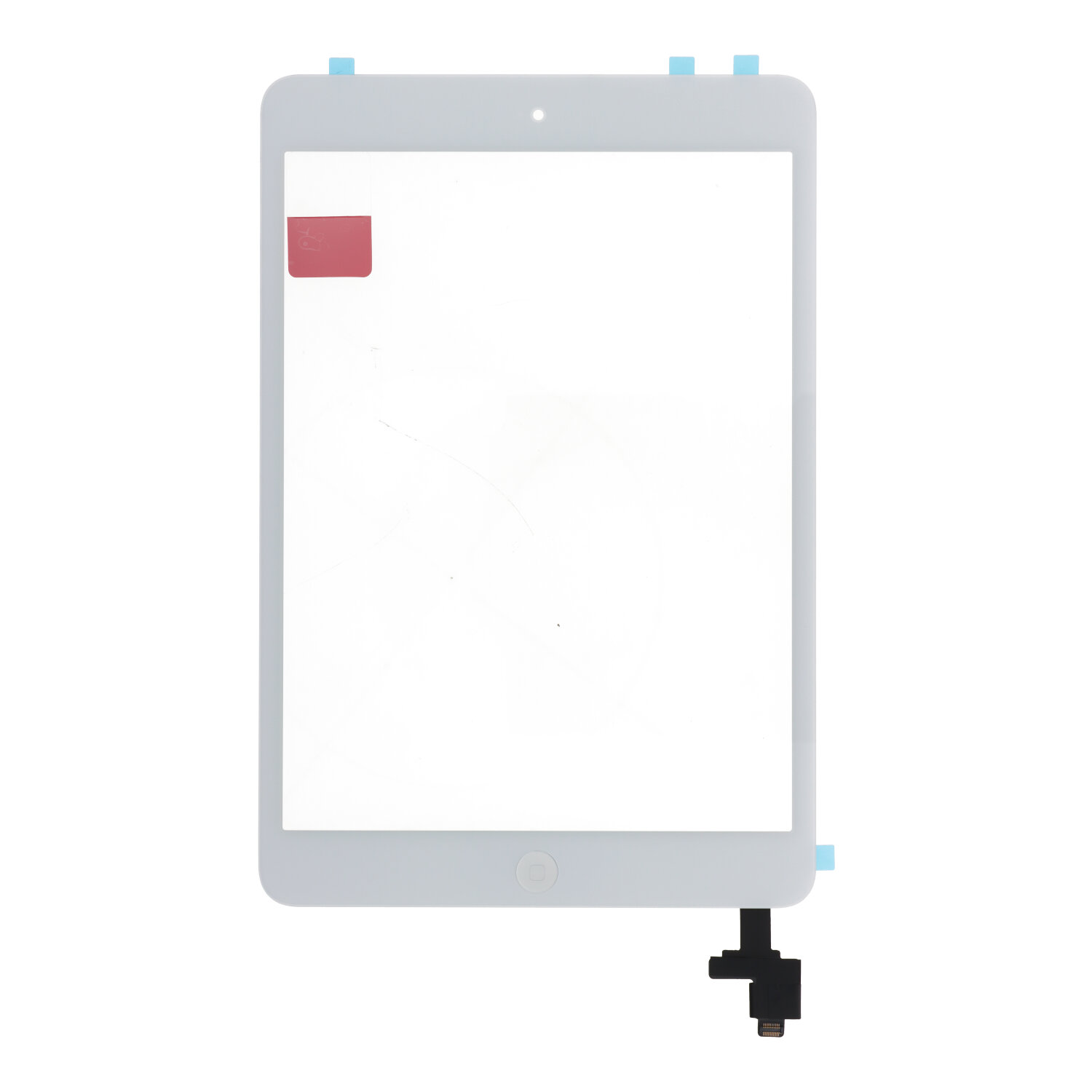 Touch Screen + Touch Screen Adhesive with Home Button Flex Cable for iPad Mini/Mini 2 White OEM