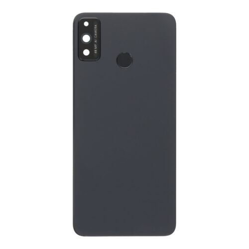 Battery Door + Battery Door Adhesive + Back Camera Lens and Bezel for Honor 9X Lite Black Premium