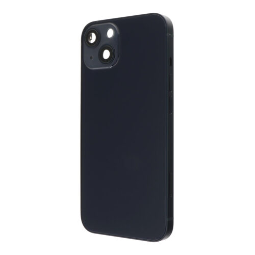 Middle Frame + Battery Door + Back Camera Lens and Bezel + Side Buttons + SIM Card Tray with Magnetism Ring+Speaker Anti-Dust Mesh+Mic Anti-Dust Mesh+Side Rails+Eject Pin for iPhone 13 6.1" European Version Black without Logo OEM