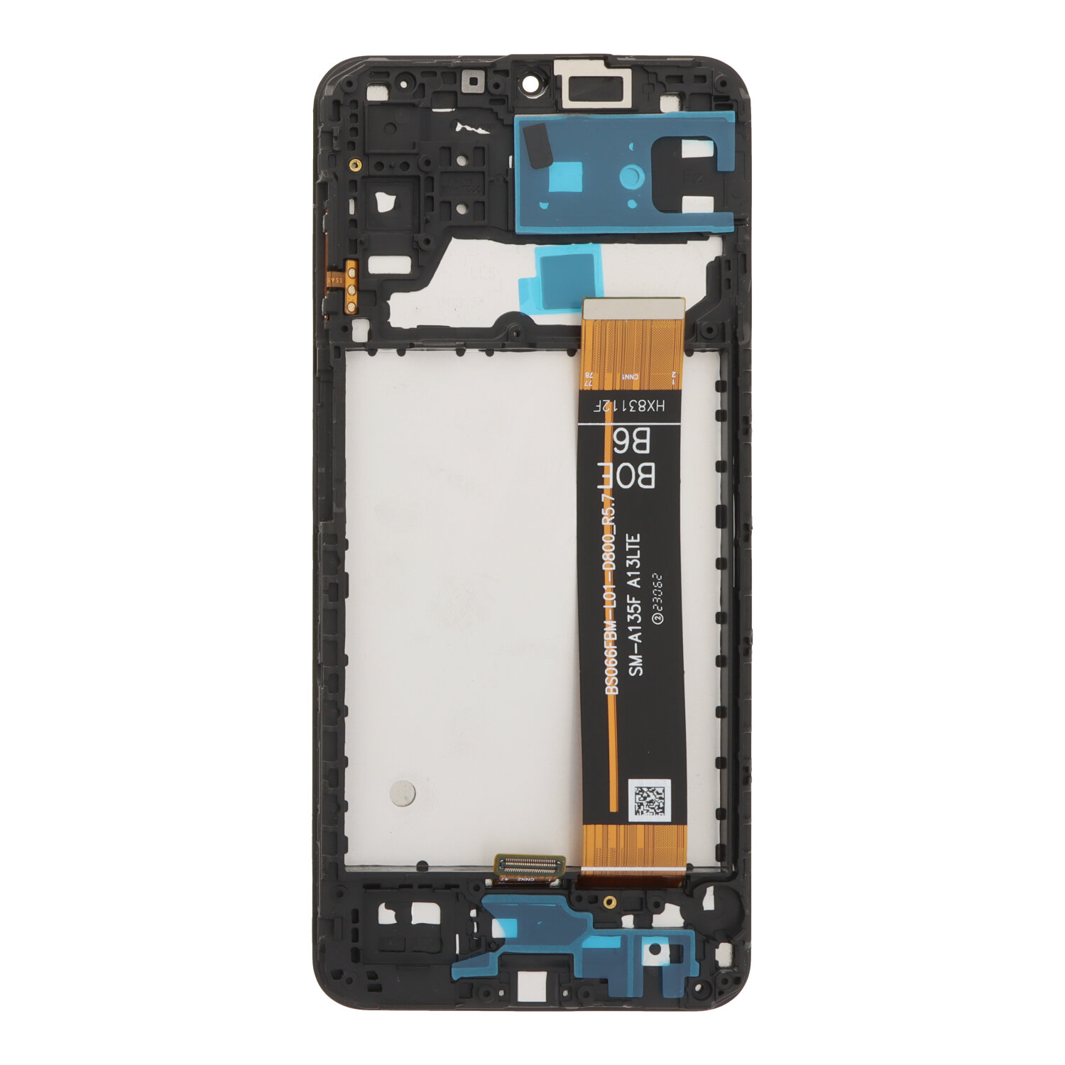 Screen Replacement With Frame for Samsung Galaxy M13 Black Premium(Third Party Glued)