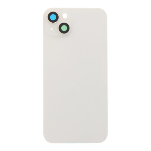 Battery Door + Back Camera Lens and Bezel for iPhone 14 Plus White OEM