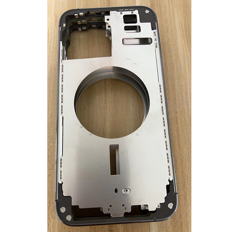 Middle Frame with Side Buttons + SIM Card Tray for iPhone 14 Pro Max A2893/A2896/A2895/A2894 European Version Gold OEM