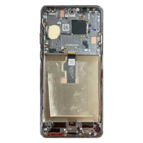 Screen Replacement With Frame for Huawei Mate 50 Black Premium(Third Party Glued)