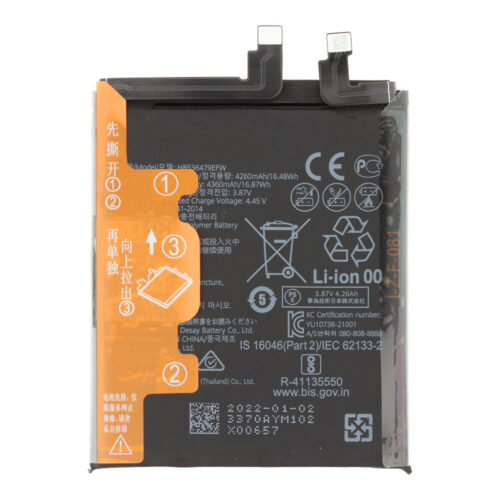 HB536479EFW 4360mAh Battery + Battery Adhesive for Huawei P50 Pro Premium