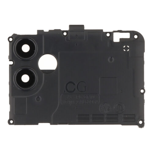 Motherboard Retaining Bracket with Camera Lens and Bezel for Samsung Galaxy A04e Black Premium