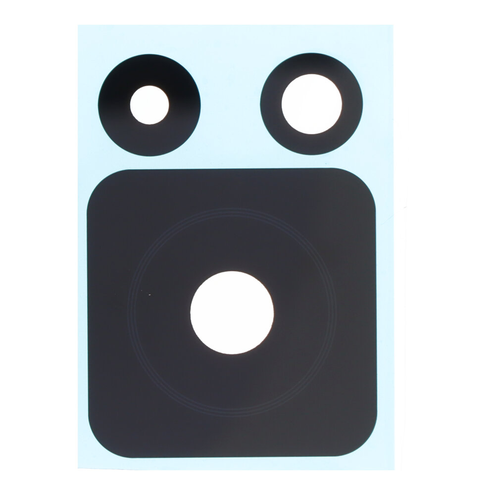 Small Back Camera Lens for Xiaomi 12T Black HQ 3pcs in one set