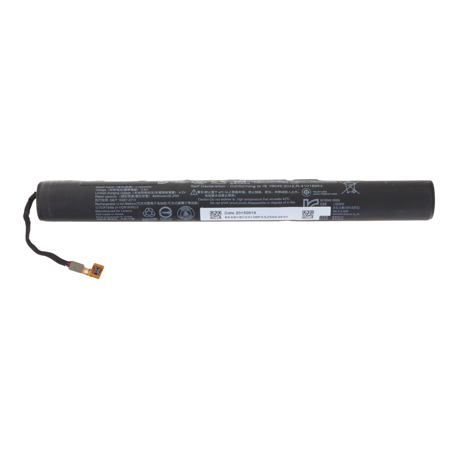 L15D3K32 8400mAh Battery for Lenovo Yoga Tab3 10.1 YT3-X50F/YT3-X50M OEM