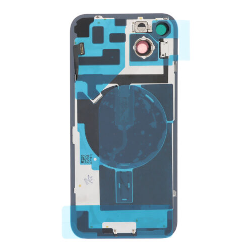 Battery Door + Back Camera Lens and Bezel with Magnetism Ring+Metal Plate+Wireless Charger Chip+Flash Light for iPhone 14 Plus Purple OEM