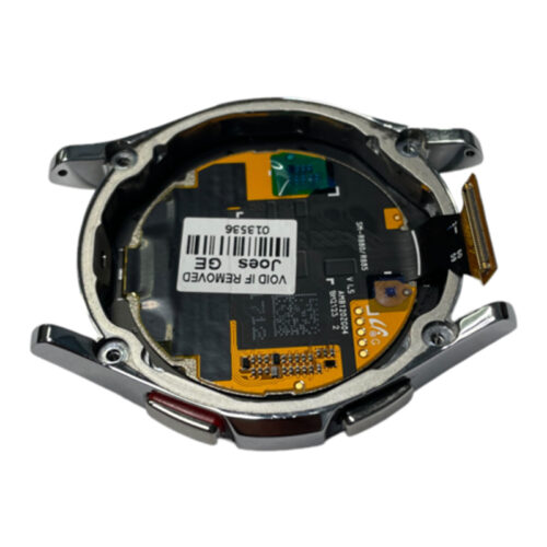 Screen Replacement With Frame for Samsung Galaxy Watch4 Classic 42mm R880/R885 Silver Premium(Third Party Glued)