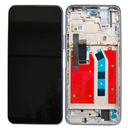 Screen Replacement With Frame for Huawei Y9a Blue Premium(Third Party Glued)
