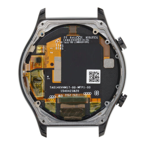 Screen Replacement With Frame for Honor Watch GS 3 Black Premium(Third Party Glued)