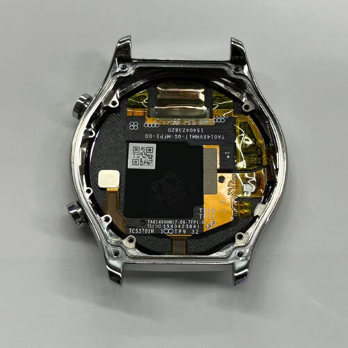 Screen Replacement With Frame for Honor Watch GS 3 Silver Premium(Third Party Glued)