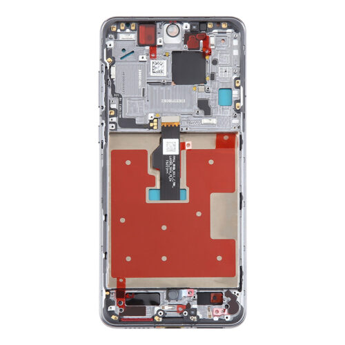 Screen Replacement With Frame for Huawei Mate 50 Silver Premium(Third Party Glued)