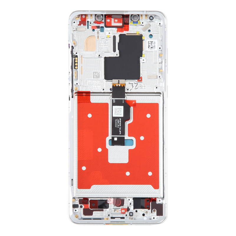 Screen Replacement With Frame for Huawei Mate 50 Pro Silver Premium(Third Party Glued)