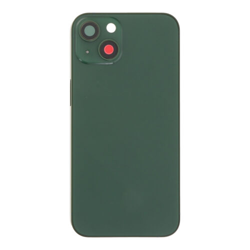 Middle Frame + Battery Door + Back Camera Lens and Bezel + Side Buttons + SIM Card Tray with Magnetism Ring+Speaker Anti-Dust Mesh+Mic Anti-Dust Mesh+Eject Pin for iPhone 13 6.1" European Version Green HQ