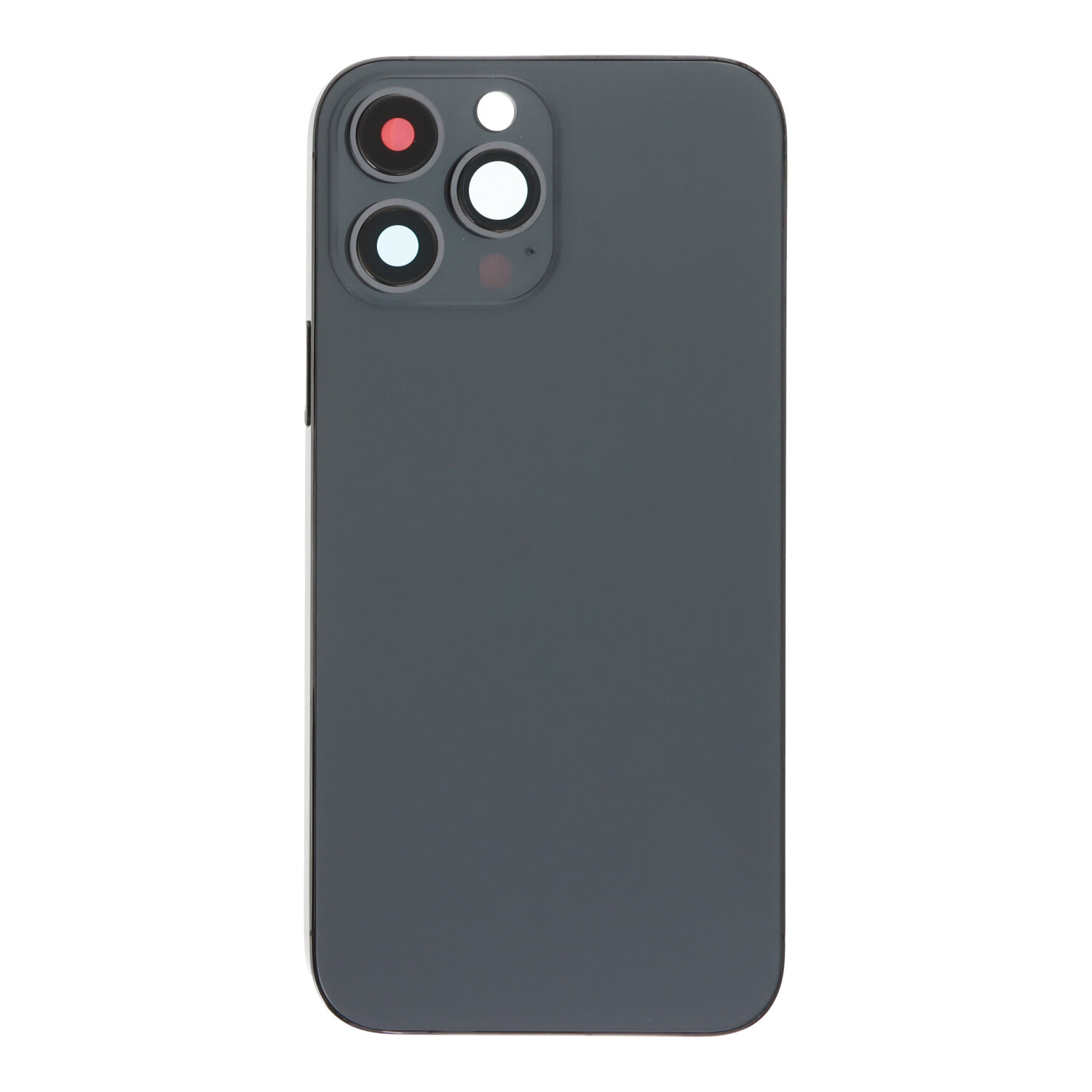 Middle Frame + Battery Door + Back Camera Lens and Bezel + Side Buttons + SIM Card Tray with Magnetism Ring+Speaker Anti-Dust Mesh+Mic Anti-Dust Mesh+Side Rails+Eject Pin for iPhone 13 Pro Max 6.7" A2643 European Version Black HQ