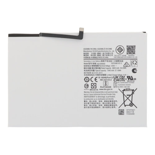 HQ-6300NA/HQ-6300SD 7040mAh Battery for Samsung Galaxy Tab A8 10.5 2021 X200/X205 OEM